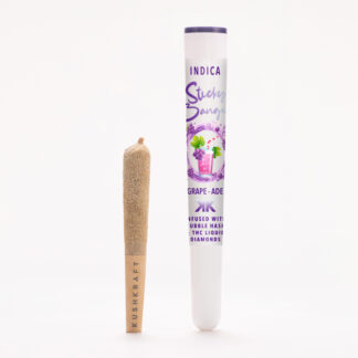 1 x 0.5g Infused Sticky Banger Pre-Roll Indica Grape Ade by KushKraft