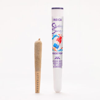1 x 0.5g Infused Sticky Banger Pre-Roll Indica Rocket Pop by KushKraft