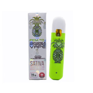 King Tut 1.2ml Sativa Disposable Rechargeable Vape by Pineapple Express Meds PEX / PEM